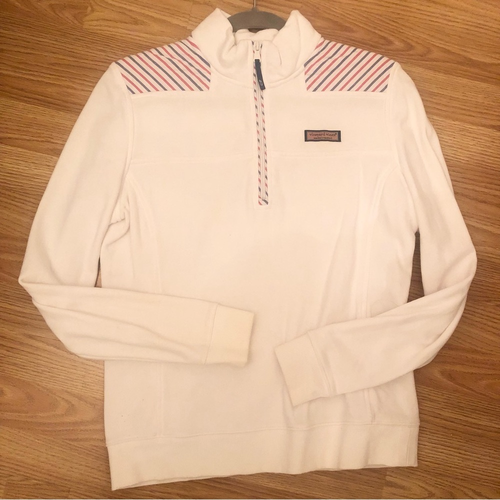 Vineyard Vines White Stripe Shep Shirt Small